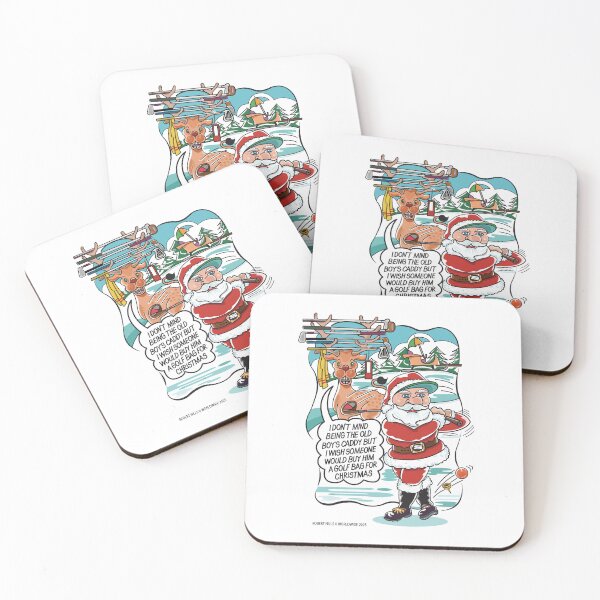Item preview, Golfing Santa Cartoon fron Robert Hills designed and sold by Robert Hills.