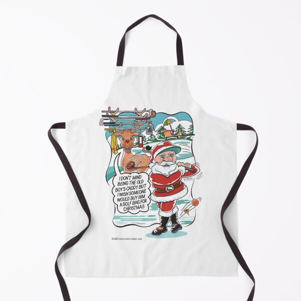 Item preview, Golfing Santa Cartoon fron Robert Hills designed and sold by Robert Hills.