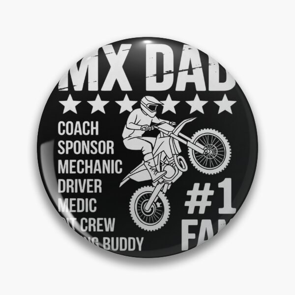 Item preview, Motocross MX Dad #1 Fan Dirt Bike Coach Sponsor Braaap designed and sold by nicomitchell.