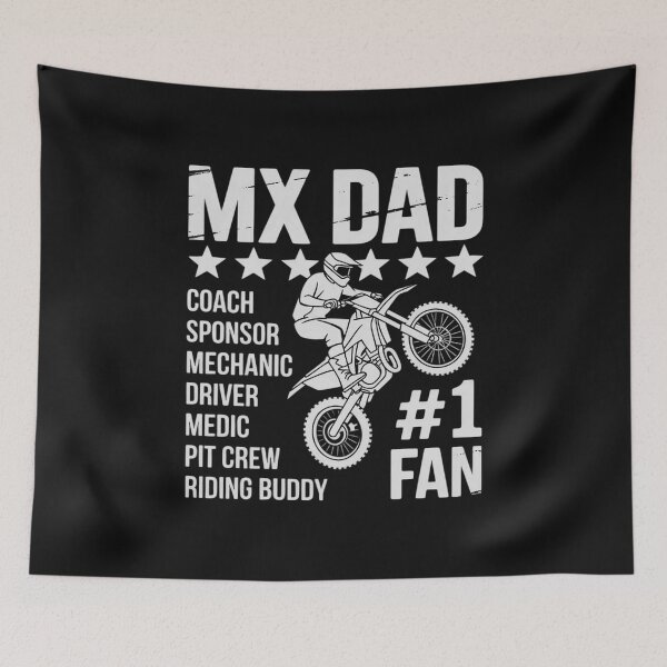Item preview, Motocross MX Dad #1 Fan Dirt Bike Coach Sponsor Braaap designed and sold by nicomitchell.
