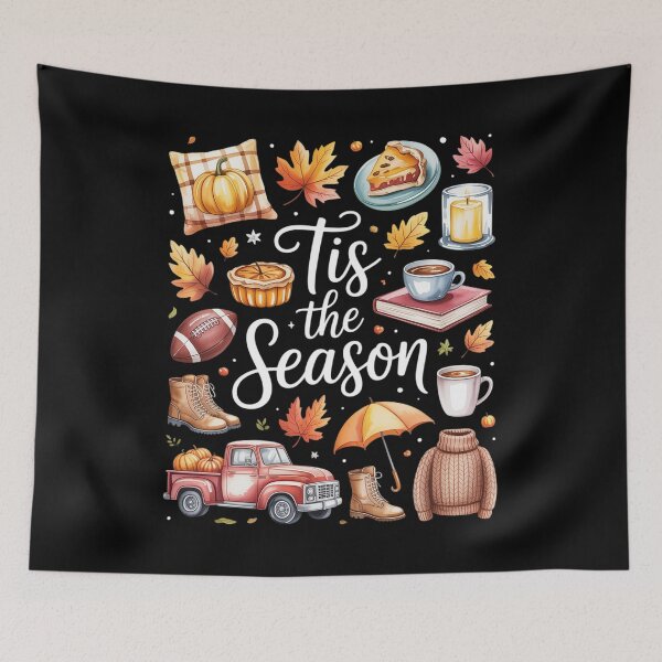 Item preview, Tis The Season Pumpkin Autumn Fall Y'all Leaves Thanksgiving designed and sold by FluoroWave.