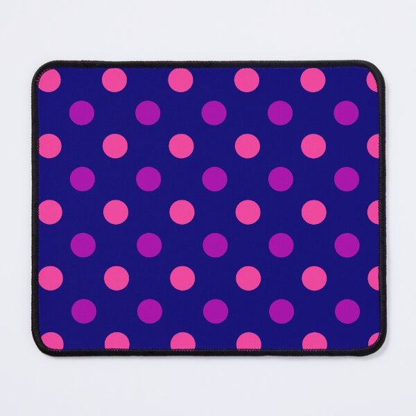 Item preview, Purple Pink Polka Dots On Blue Background Design designed and sold by PatternTitan.