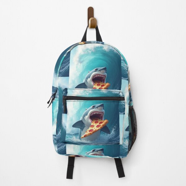 Item preview, Shark eating pizza designed and sold by Samardesigns.