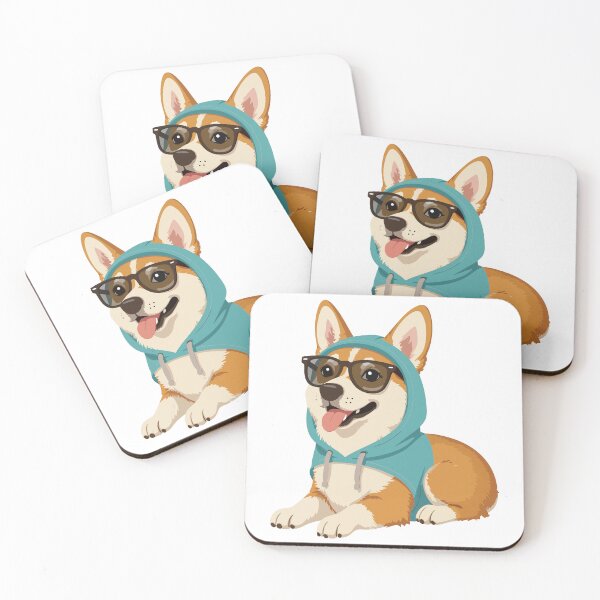 Item preview, Cool Corgi in Hoodie – Cute Urban Dog Design designed and sold by NeutronDesign.