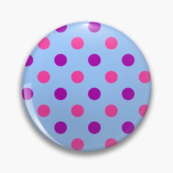 Item preview, Purple Pink Polka Dots On Blue Background Design  designed and sold by PatternTitan.