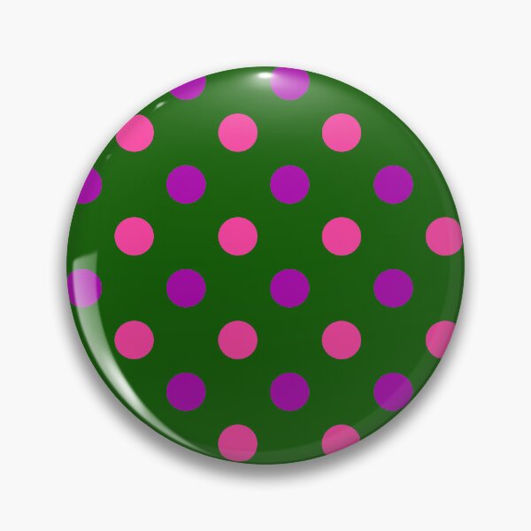Item preview, Purple Pink Polka Dots On Green Background Design  designed and sold by PatternTitan.