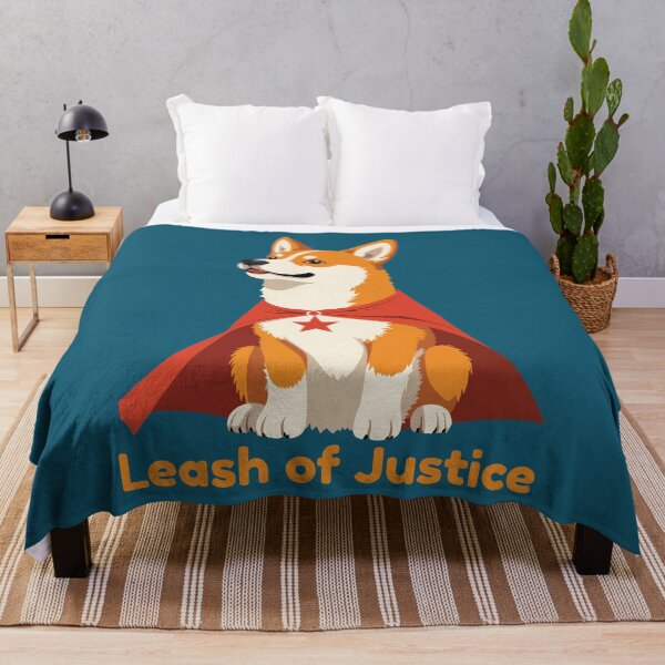 Item preview, Leash of Justice – Superhero Corgi Funny Dog Lover Design designed and sold by NeutronDesign.