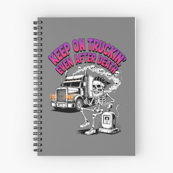 Item preview, Skeleton truck driver - haunted job parody - ghost vehicle - haunted truck - undead convoy - paranormal rig - cursed engine - cb radio ghost - haunted highway - urban legend trucker designed and sold by JansenGS.