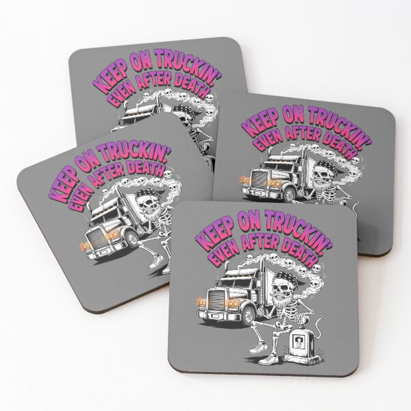 Item preview, Skeleton truck driver - haunted job parody - ghost vehicle - haunted truck - undead convoy - paranormal rig - cursed engine - cb radio ghost - haunted highway - urban legend trucker designed and sold by JansenGS.