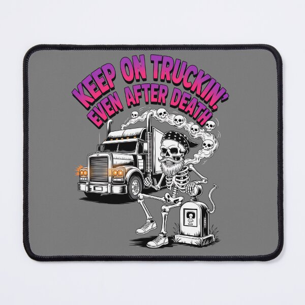 Item preview, Skeleton truck driver - haunted job parody - ghost vehicle - haunted truck - undead convoy - paranormal rig - cursed engine - cb radio ghost - haunted highway - urban legend trucker designed and sold by JansenGS.