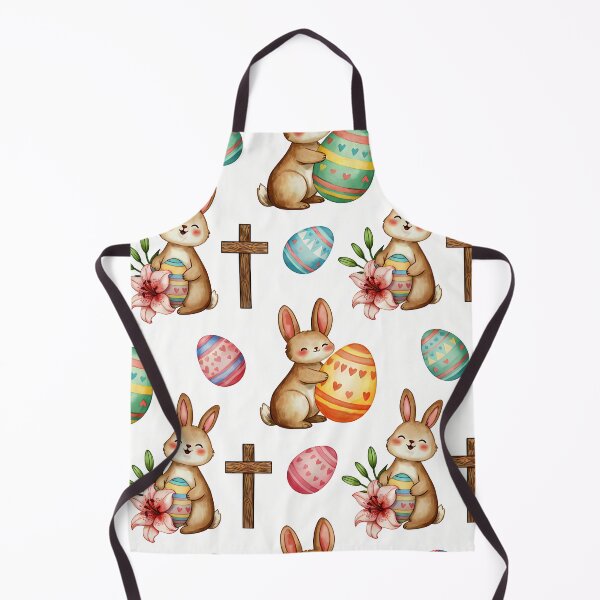 Item preview, Easter Embrace – Seamless Bunny, Egg & Cross Pattern designed and sold by meesub.