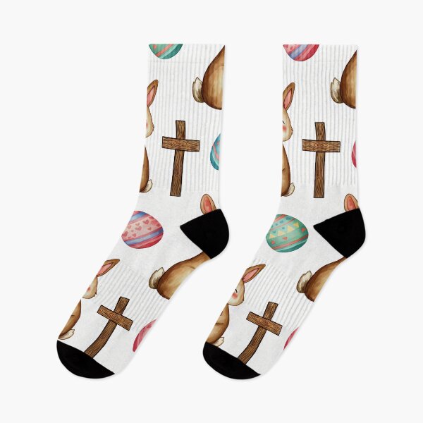 Item preview, Easter Embrace – Seamless Bunny, Egg & Cross Pattern designed and sold by meesub.