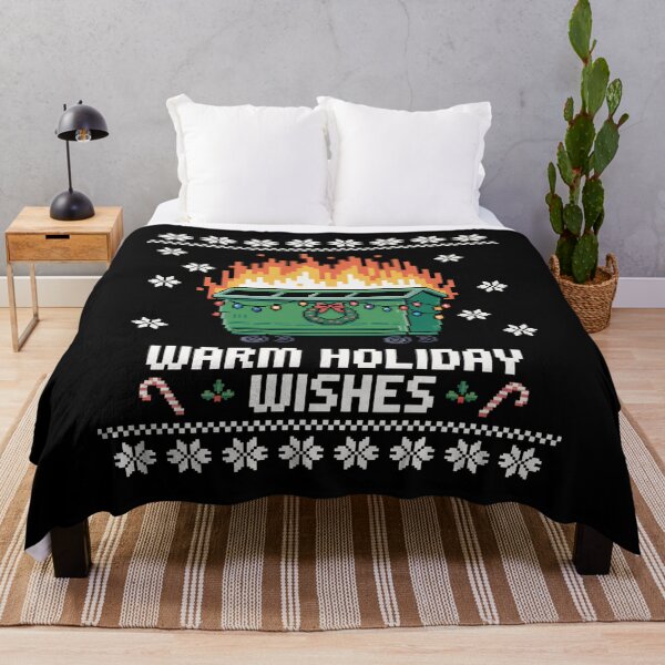 Item preview, Warm Holiday Wishes Dumpster Fire Ugly Christmas designed and sold by Elenasriveras.
