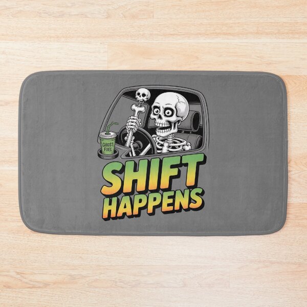 Item preview, Skeleton truck driver - diesel humor - afterlife road trip - eternal road - skeleton road warrior - undead trucker journey - ghost road shirt - truck stop ghost stories designed and sold by JansenGS.