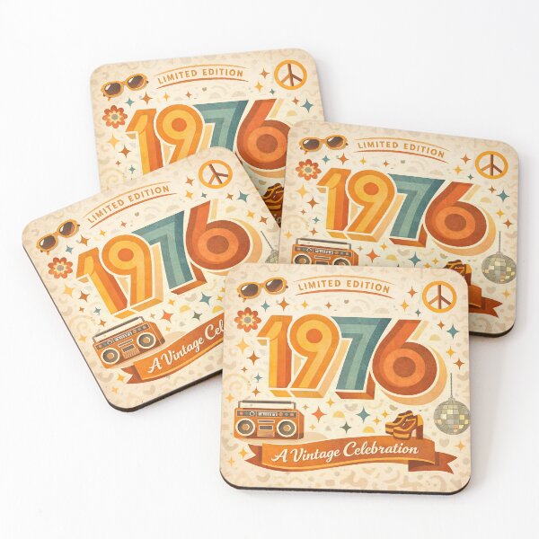 Item preview, Born in 1976 Vintage Retro Birthday | Limited Edition designed and sold by elgreko.