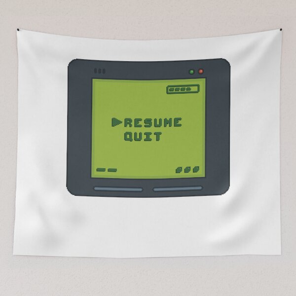 Item preview, Videogame pause screen - Pixel art  designed and sold by miao-art.