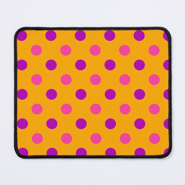 Item preview, Purple Pink Polka Dots On Orange Background Design designed and sold by PatternTitan.