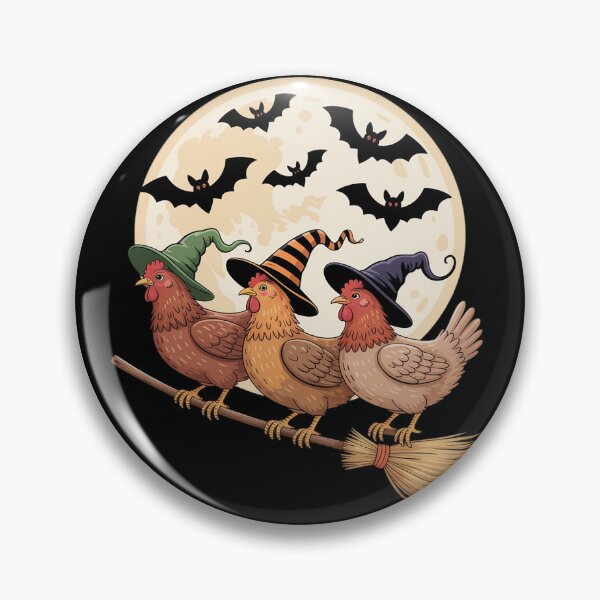 Item preview, Tonight We Fly Chicken Witch designed and sold by FluoroWave.