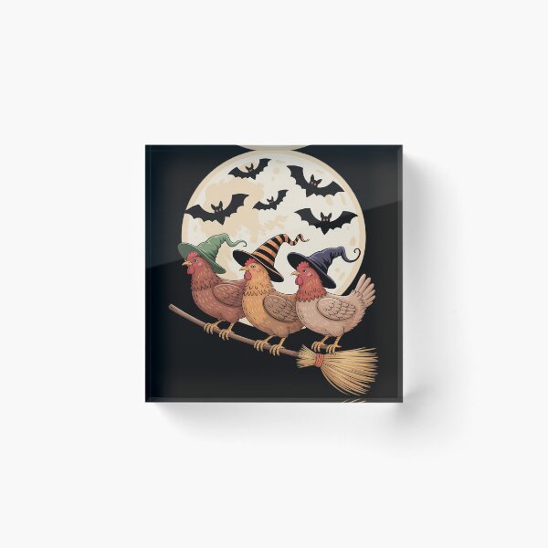 Item preview, Tonight We Fly Chicken Witch designed and sold by FluoroWave.