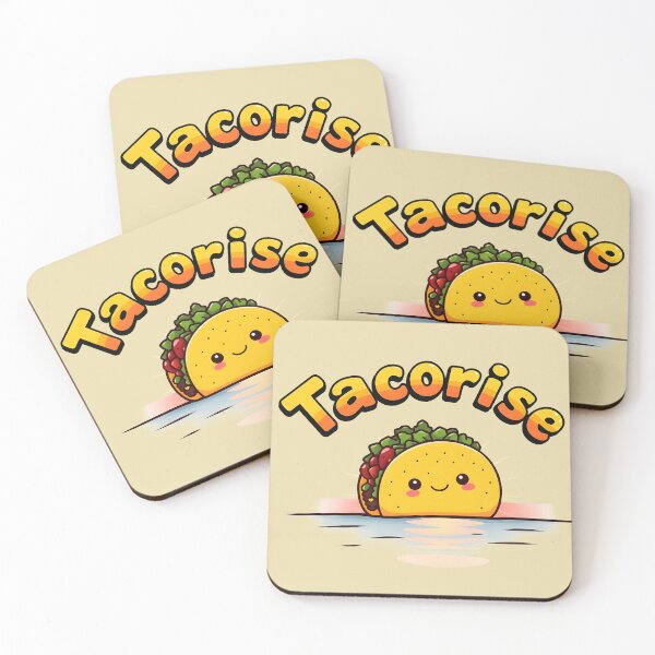 Item preview, Tacorise Cute Kawaii Taco Happy Food Character designed and sold by Amplify-n-Co.
