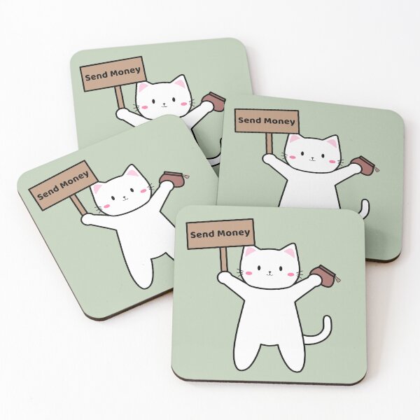 Item preview, Funny Send Money Cat Meme Kawaii Relatable Broke Student Humor designed and sold by FordacutieGoods.