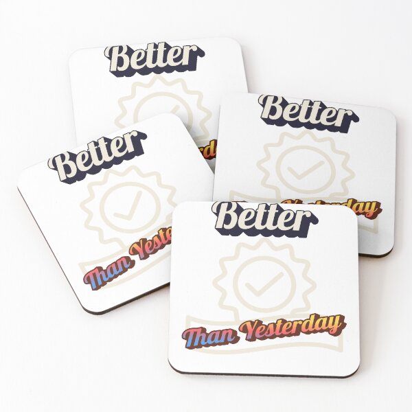 Item preview, Better Than Yesterday – Daily Growth Motivation Design designed and sold by Hayir Design.