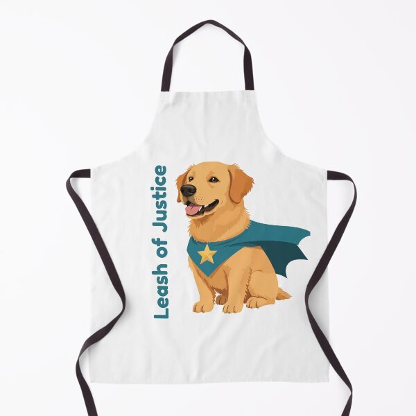 Item preview, Leash of Justice – Superhero Golden Retriever Dog Art designed and sold by NeutronDesign.