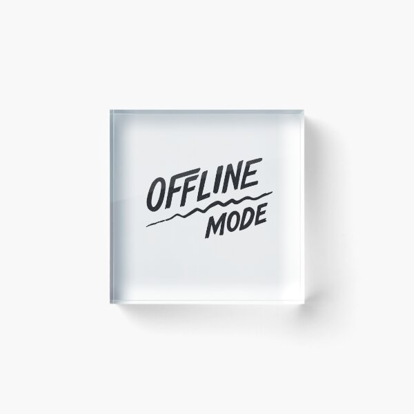 Item preview, Offline Mode Shirt – Abstract Experimental Typography Disconnect Design designed and sold by SiwyArt.