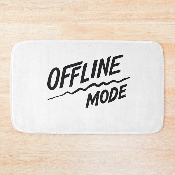 Item preview, Offline Mode Shirt – Abstract Experimental Typography Disconnect Design designed and sold by SiwyArt.