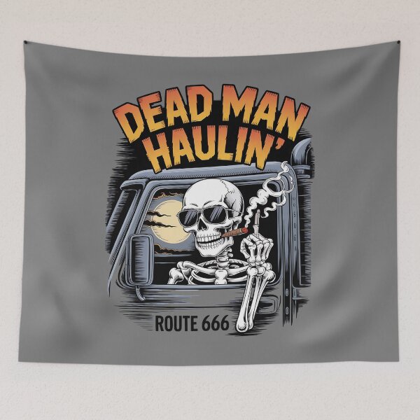 Item preview, Skeleton truck driver - haunted job parody - ghost vehicle - haunted truck - undead convoy - paranormal rig - cursed engine - cb radio ghost - haunted highway - urban legend trucker designed and sold by JansenGS.