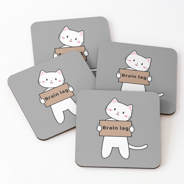 Item preview, Funny Brain Lag Cat Meme Kawaii Gaming Tech Humor Quote designed and sold by FordacutieGoods.