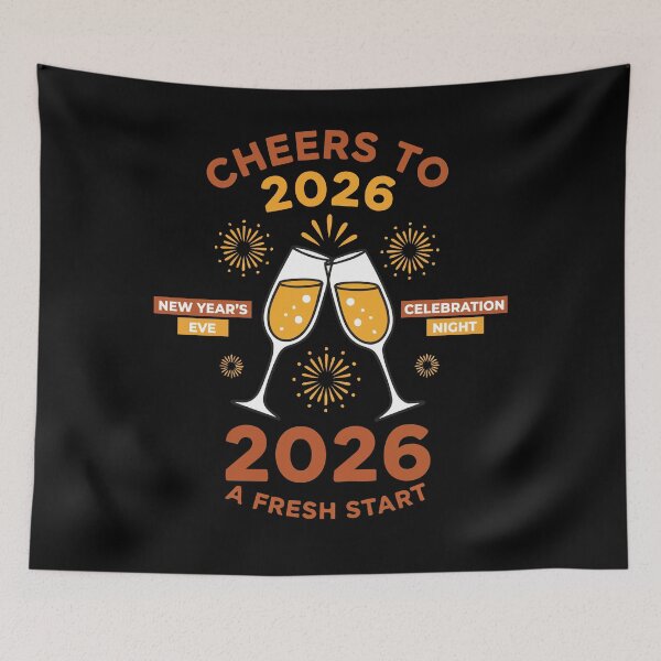 Item preview, Cheers to 2026 New Year Celebration Night designed and sold by LuminOrb.