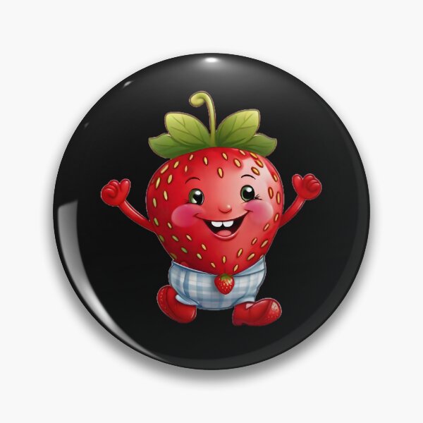 Item preview, a happy strawberry with pants on designed and sold by BandM Jos-Wilias.