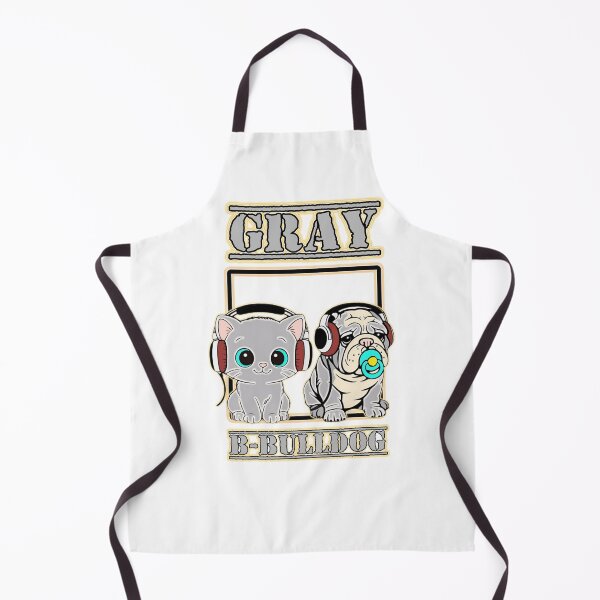 Item preview, GRAY CAT&BABY BULLDOG designed and sold by DigitalArtTK.