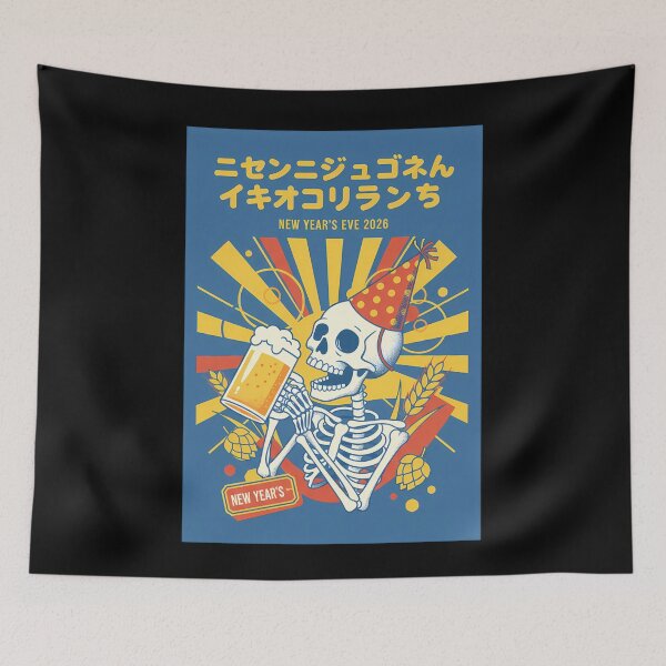 Item preview, New Year's Eve 2026 Skeleton Party Celebration designed and sold by LuminOrb.