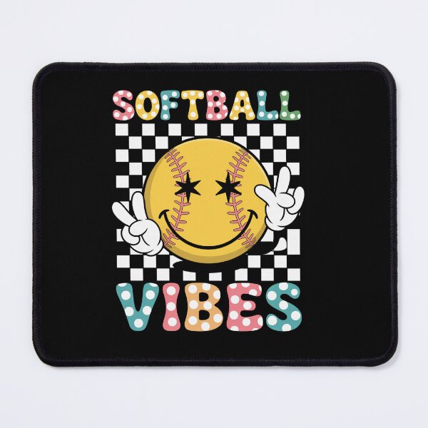 Item preview, Softball Vibes Groovy Game Day designed and sold by RayhendersonArt.