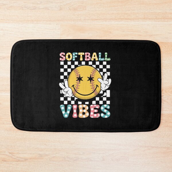 Item preview, Softball Vibes Groovy Game Day designed and sold by RayhendersonArt.