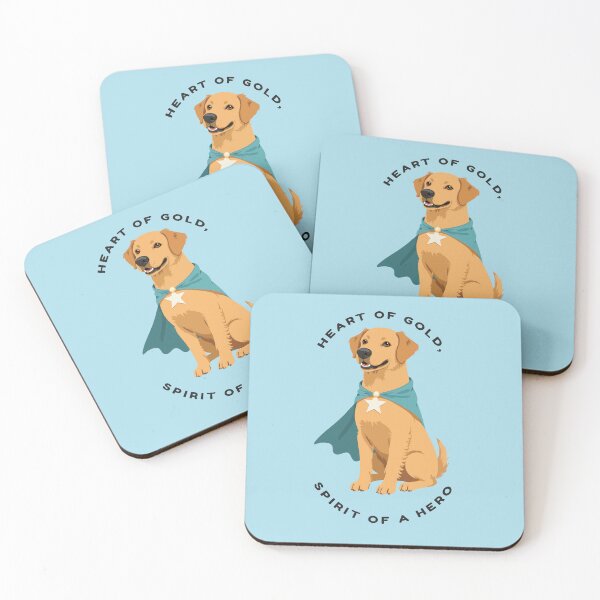 Item preview, Heart of Gold, Spirit of a Hero – Superhero Golden Retriever Art designed and sold by NeutronDesign.
