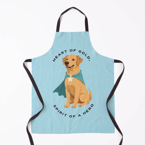 Item preview, Heart of Gold, Spirit of a Hero – Superhero Golden Retriever Art designed and sold by NeutronDesign.