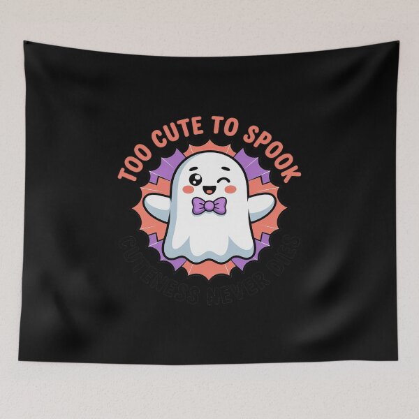 Item preview, Too Cute To Spook Kawaii Ghost Halloween designed and sold by Voidbinder.