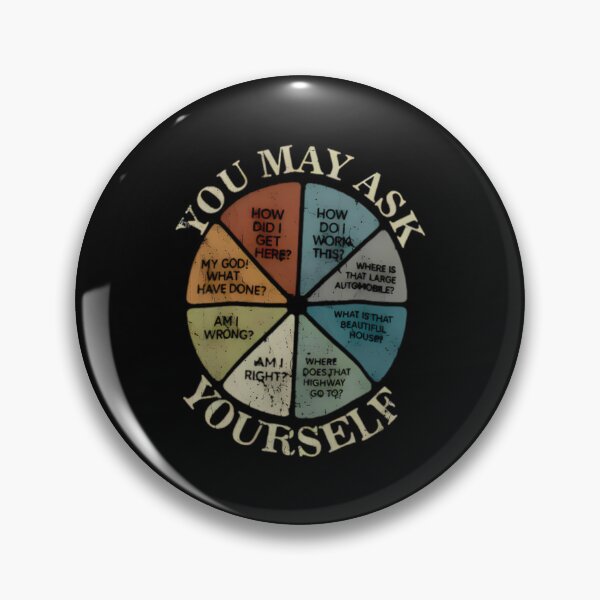 Item preview, You May Ask Yourself Vintage, Talking Heads, Once In A Lifetime Lyrics, You May Ask Yourself Pie Chart, David Byrne Fan Gift designed and sold by NameLangos.