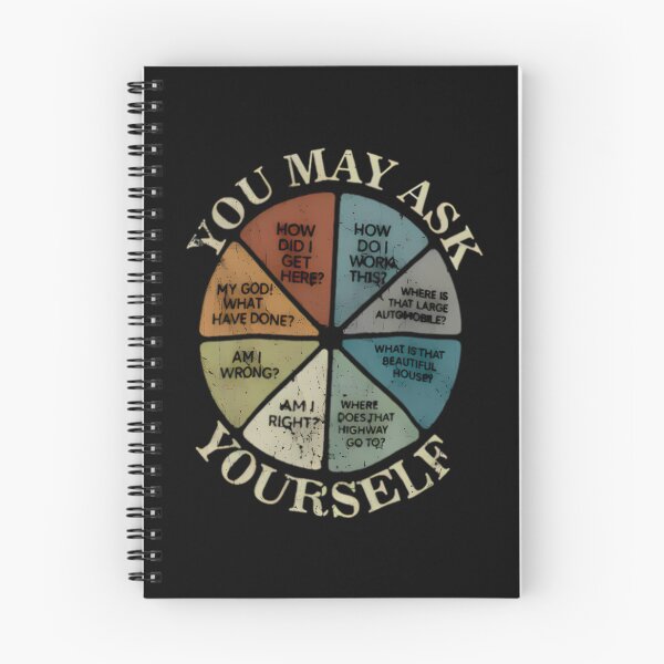 Item preview, You May Ask Yourself Vintage, Talking Heads, Once In A Lifetime Lyrics, You May Ask Yourself Pie Chart, David Byrne Fan Gift designed and sold by NameLangos.