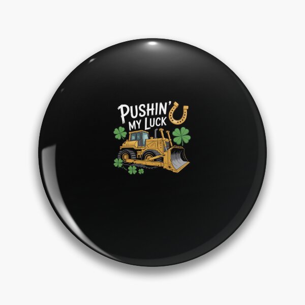 Item preview, St Patricks Day Bulldozer Saint Paddys Construction designed and sold by RayhendersonArt.