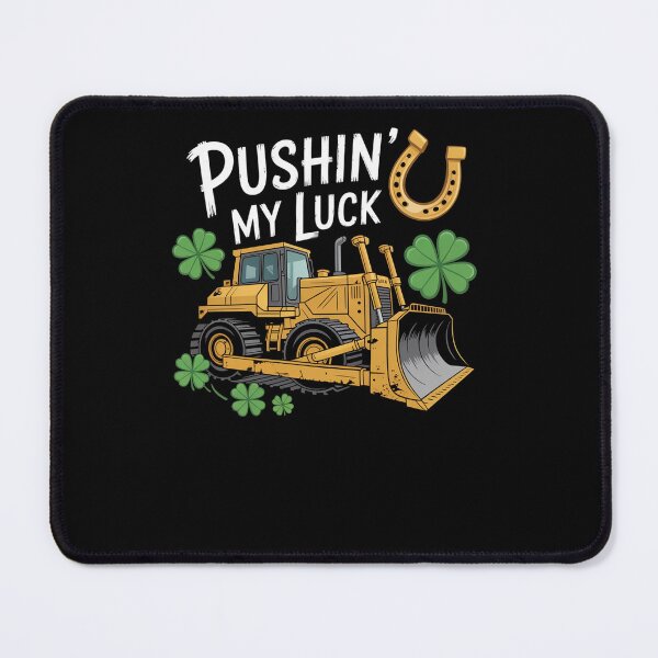 Item preview, St Patricks Day Bulldozer Saint Paddys Construction designed and sold by RayhendersonArt.