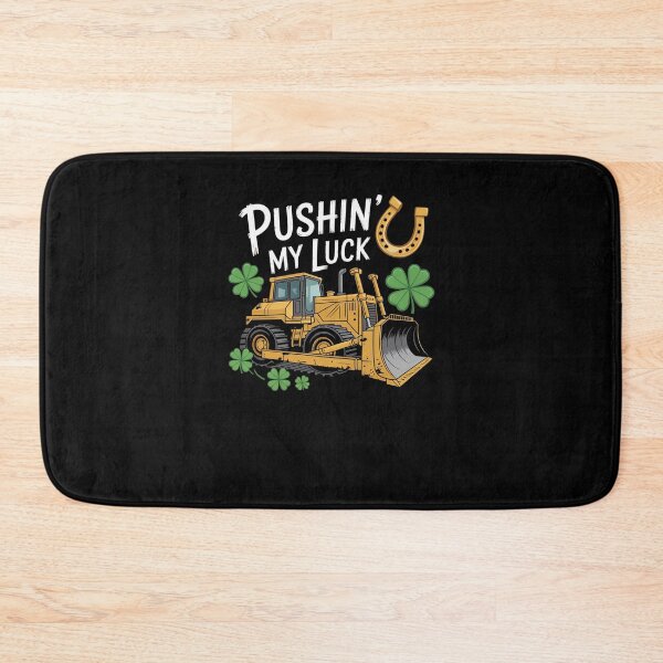 Item preview, St Patricks Day Bulldozer Saint Paddys Construction designed and sold by RayhendersonArt.
