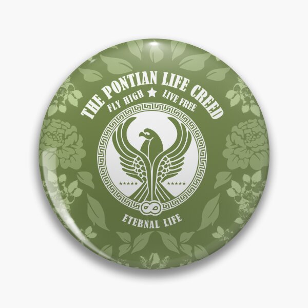 Item preview, Army Green Foliage Pontian creed message - Fly High, Live Free - Eternal Life designed and sold by SueKnox.