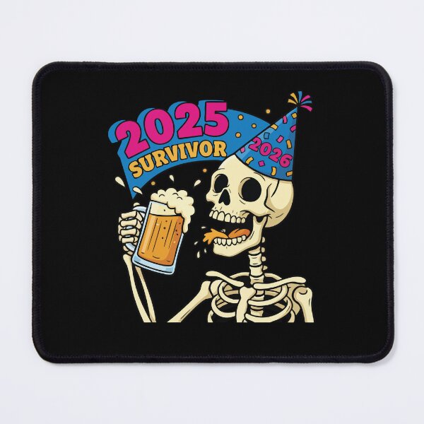 Item preview, 2025 Survivor Skeleton Party Hat 2026 Beer designed and sold by LuminOrb.