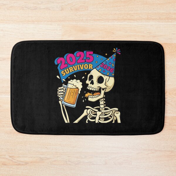 Item preview, 2025 Survivor Skeleton Party Hat 2026 Beer designed and sold by LuminOrb.