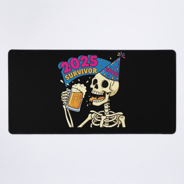 Item preview, 2025 Survivor Skeleton Party Hat 2026 Beer designed and sold by LuminOrb.