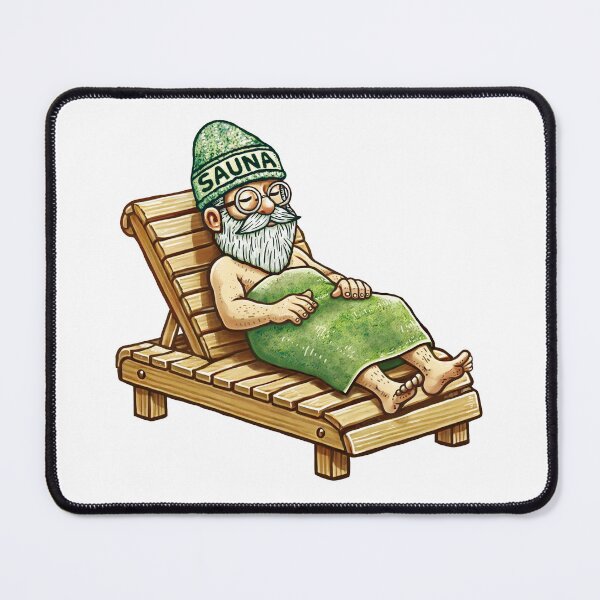 Item preview, 「Sauna Grandpa」Healed old man designed and sold by WABISABIMOMENTS.